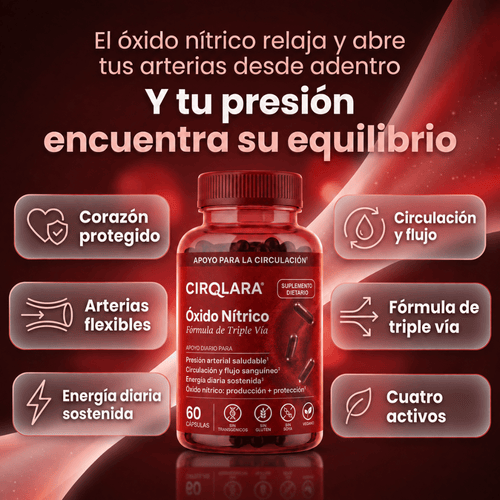 Cirqlara Óxido Nítrico Triple Vía, Reactiva tu Circulación Natural