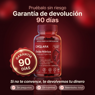 Cirqlara Óxido Nítrico Triple Vía, Reactiva tu Circulación Natural