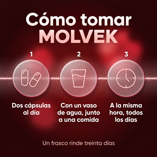 Molvek® Óxido Nítrico Triple Vía, Reactiva tu Circulación Natural
